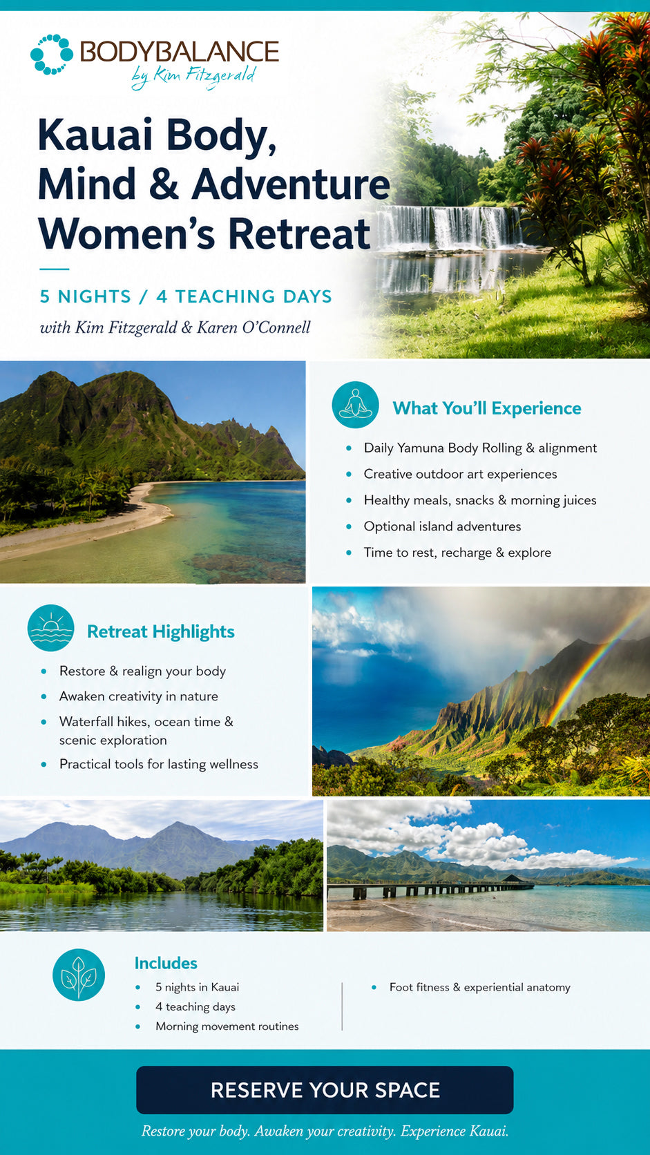 Restore & Realign in Kauai A Women’s Yamuna Body Rolling & Adventure Retreat - BodyBalancebyKim 
